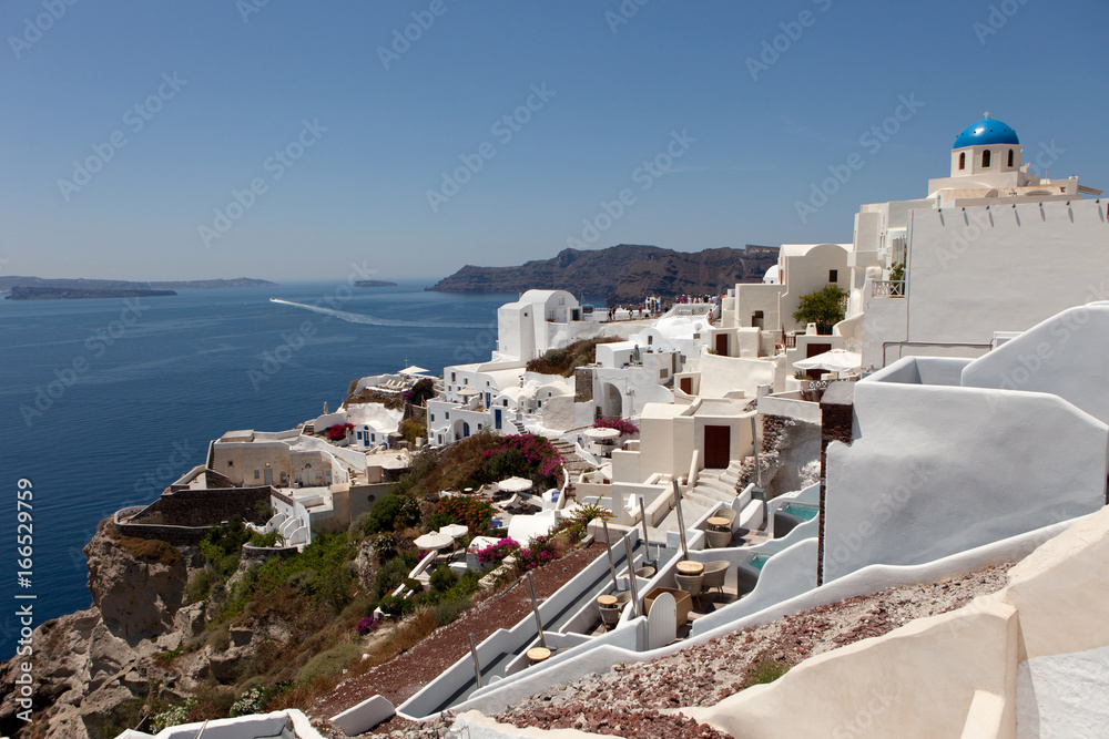 Santorini Island, view of the caldera from the village of Oia