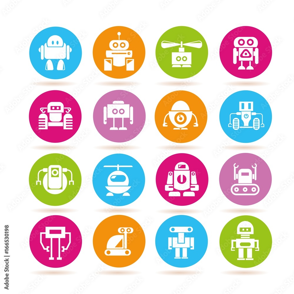 robot icons robot icons
