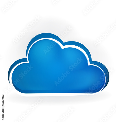 Cloud computing network. storage concept icon logo