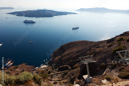 Wallpaper Mural Cable Car, Funicular, Santorini Island, Greece Torontodigital.ca