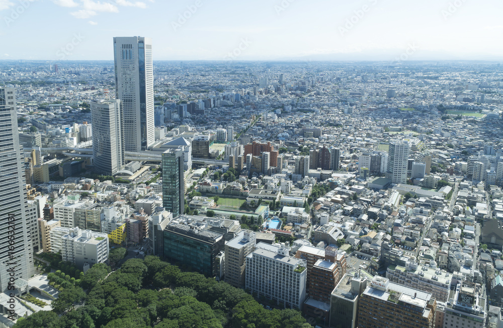 東京風景　　地平線