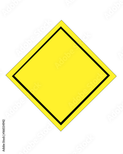 Blank yellow traffic road signs on white background. Isolated. Warning Free Download Blank yellow traffic road signs on white background. Isolated. Warning - GFXLoad