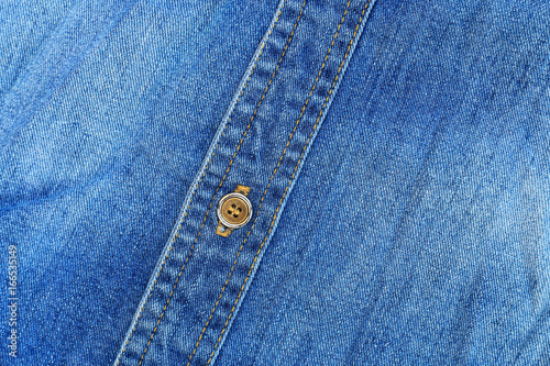 classic blue jeans texture with button for pattern and background