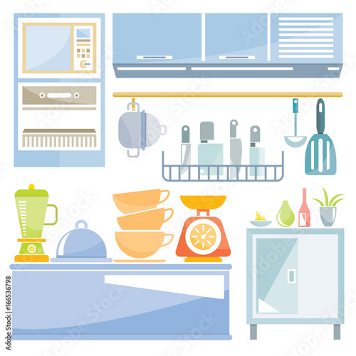 kitchen appliances, home furniture decoration, interior design
