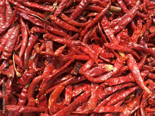dry red chili texture