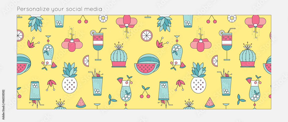 Summer background for social media Summer background for social media