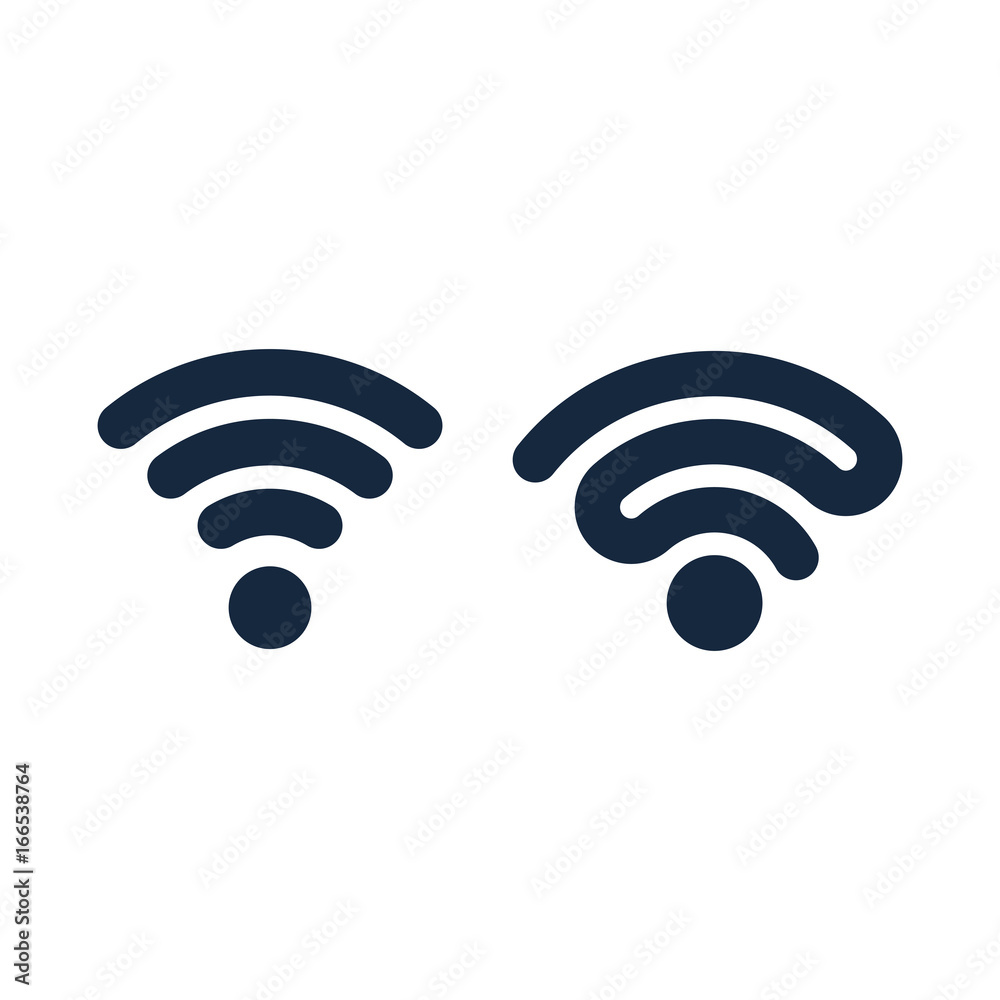 Wifi icons design, isolated vector illustrations Wifi icons design, isolated vector illustrations