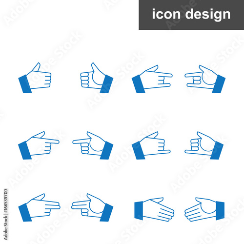 Hands icons