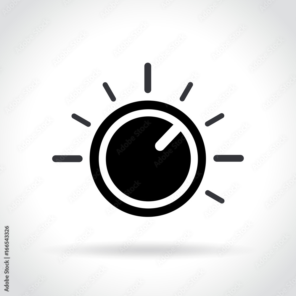 knob icon on white background