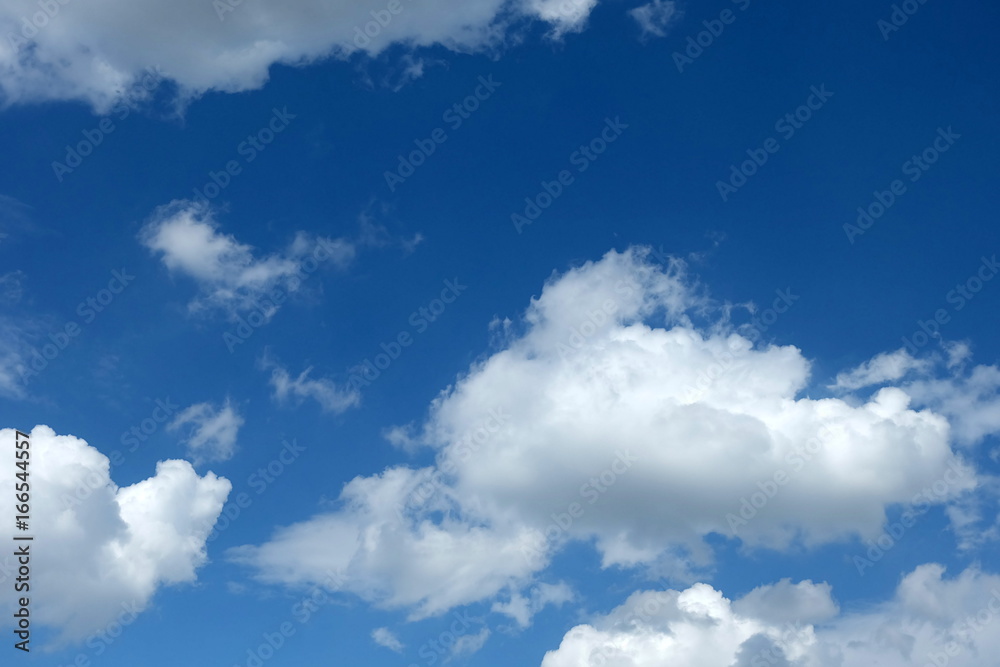 Blue Sky with Cloud Background.