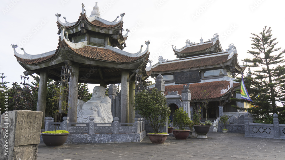  A Buddhist temple in the Banachills Park. Vietnam.