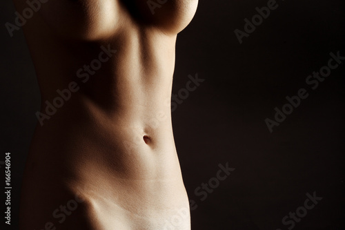 Sexy body nude woman. Naked sensual beautiful girl
