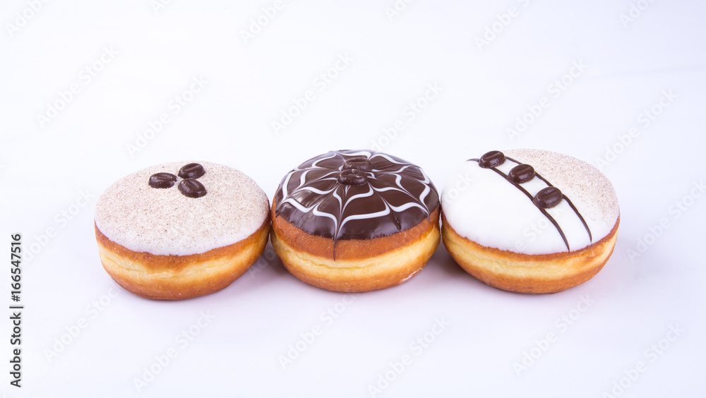 donut or chocolate donut on a background.