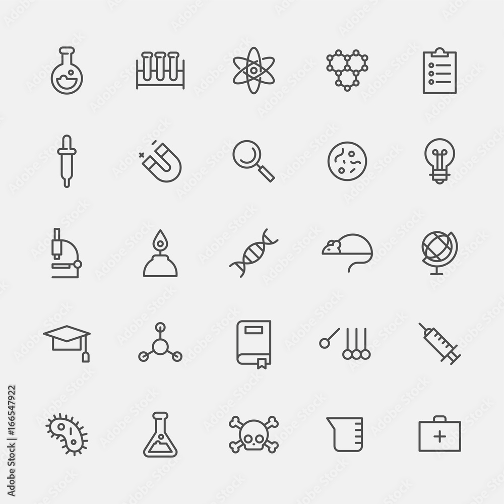 experiment icons vector flat design illustration set experiment icons vector flat design illustration set