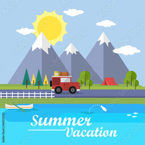 Summer Vacation Background © Graphiqa-Stock