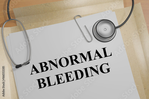Fotografie Abnormal Bleeding - medical concept