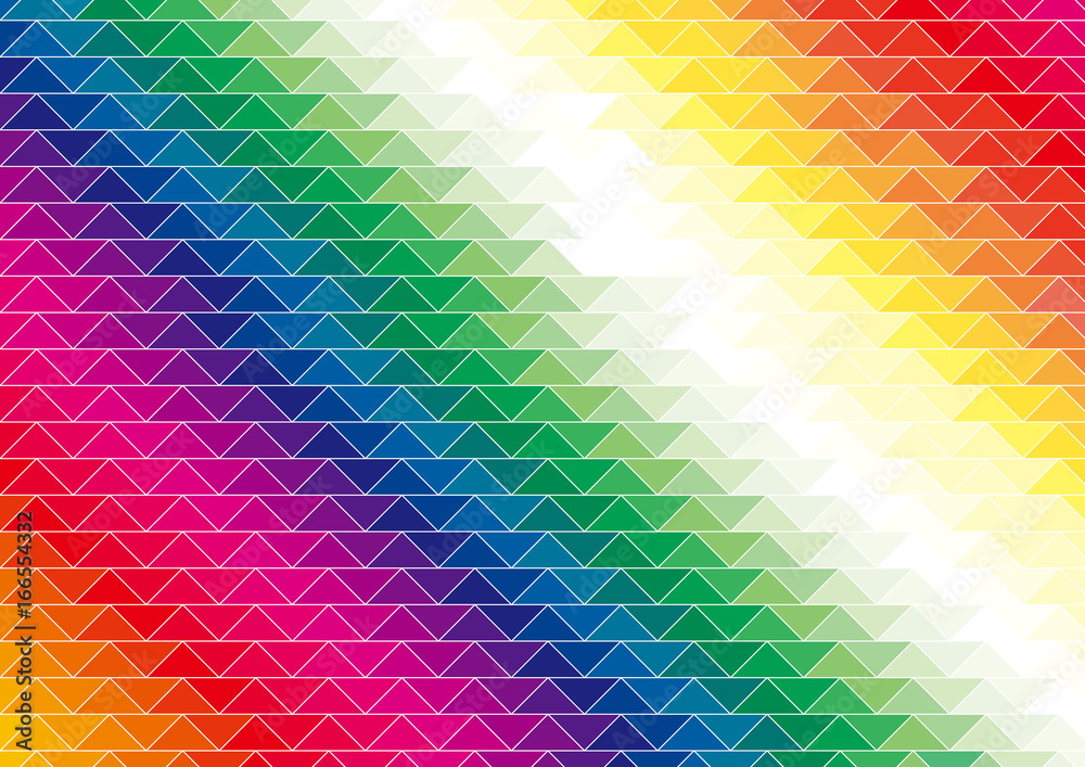 虹色の幾何学模様｜Abstract Rainbow backgorund Stock Vector | Adobe