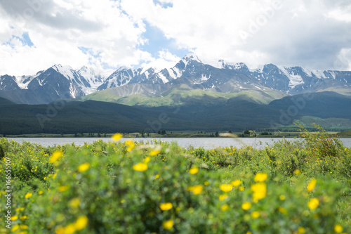 Majestic mountain lake in Altay.