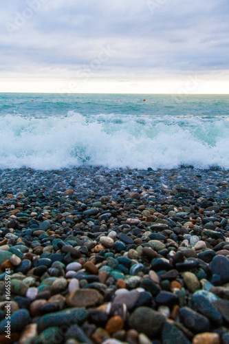 Sea Pebbles. Waves © Julia