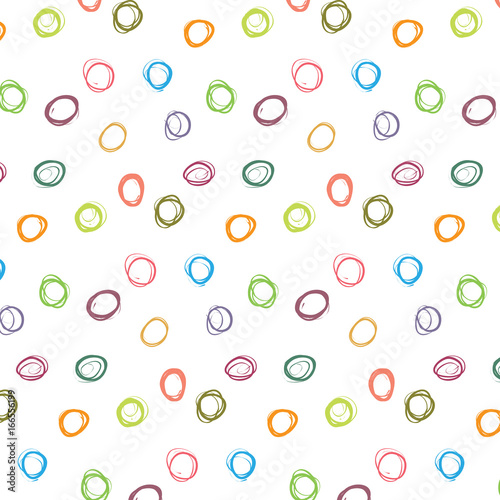 Fototapeta Naklejka Na Ścianę i Meble -  Abstract colorful polka dot pattern vector