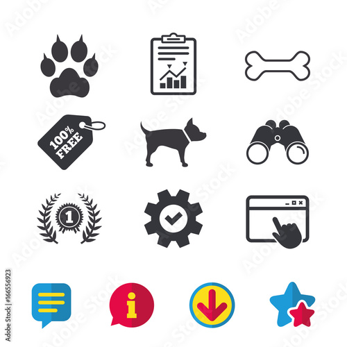 Pets icons. Cat paw with clutches sign.