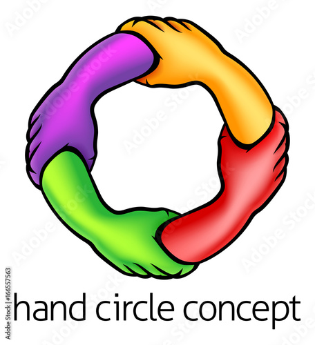 Hands Circle Concept