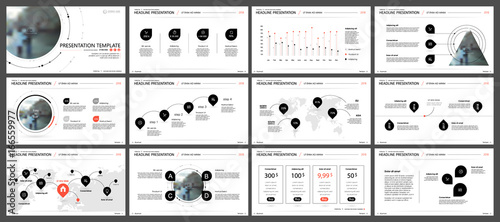 Black elements for infographics on a white background. Presentation templates. Use in presentation, flyer and leaflet, corporate report, marketing, advertising, annual report, banner.
