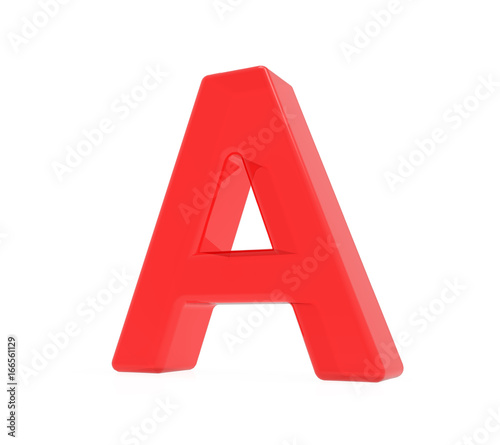 red letter A