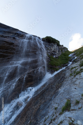 Waterfall on the way to Grossglockner, Austria