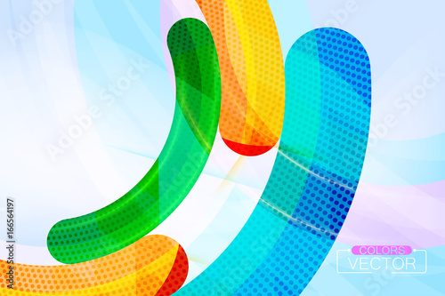 Abstract color curve scene vector wallpaper background