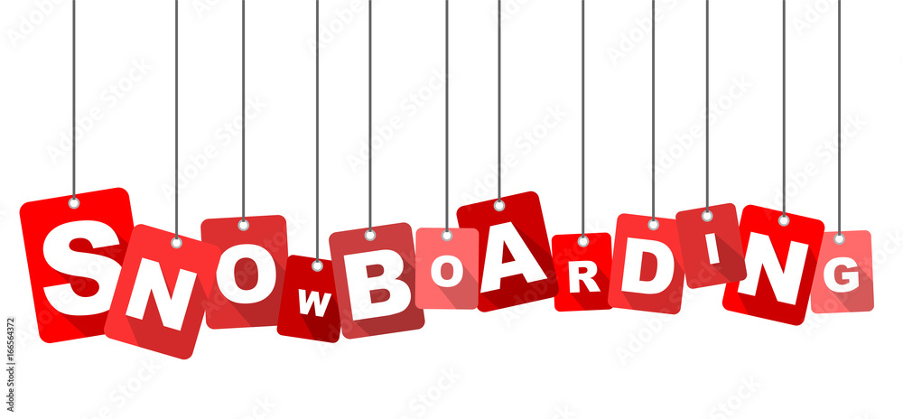 Red vector flat design background snowboarding. It is well adapted for web design. Red vector flat design background snowboarding. It is well adapted for web design.