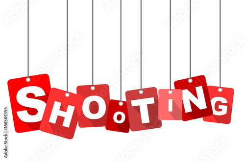 Red vector flat design background shooting. It is well adapted for web design.