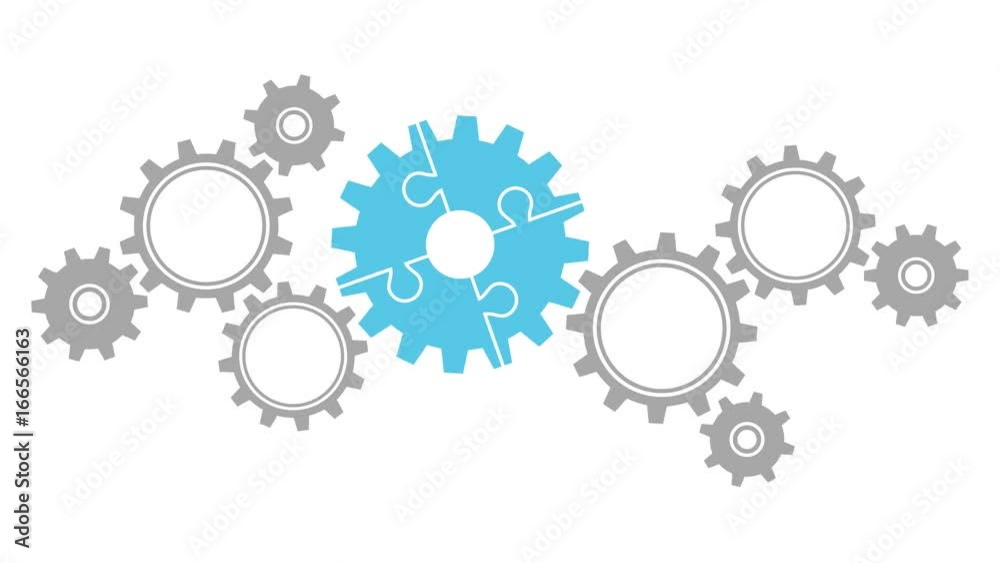 Video Gears Puzzle Put In Piece Turning Big/Small Grey/Blue Video Gears Puzzle Put In Piece Turning Big/Small Grey/Blue
