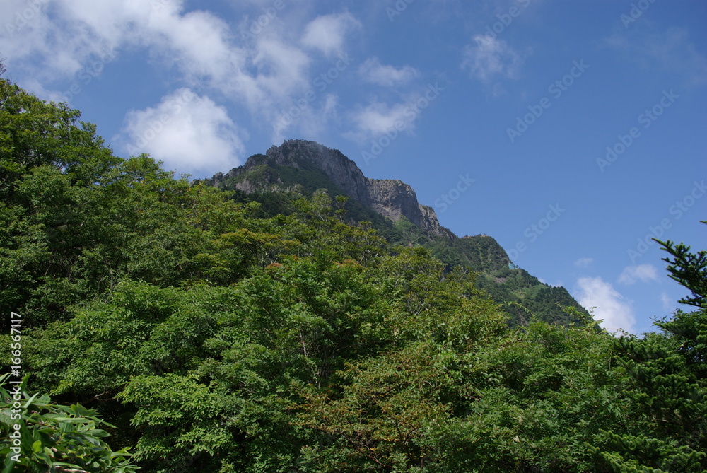 夏の石鎚山