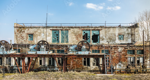 Old abandoned floodgates