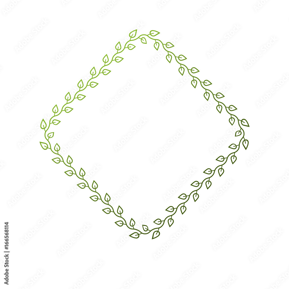 Victorian art vector rhomb frame with blank copy space created using floral decoration and green leaves. Heraldic template illustration. Victorian art vector rhomb frame with blank copy space created using floral decoration and green leaves. Heraldic template illustration.