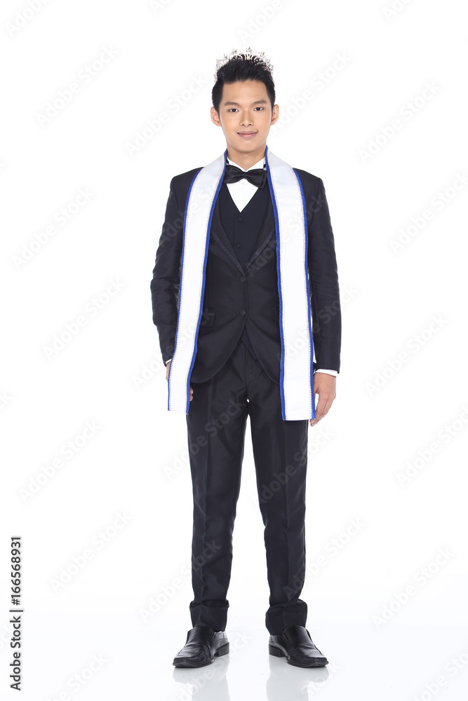 Mister Pageant Contest in Evening Ball suit with Diamond Crown, fashion make up hair style Mister Pageant Contest in Evening Ball suit with Diamond Crown, fashion make up hair style