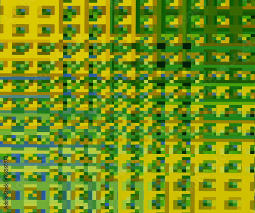 Abstract Green and Yellow background