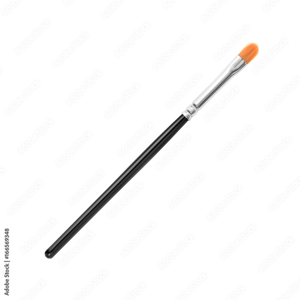 Make-up brush for applying eyeshadows, isolated on white. Make-up brush for applying eyeshadows, isolated on white.