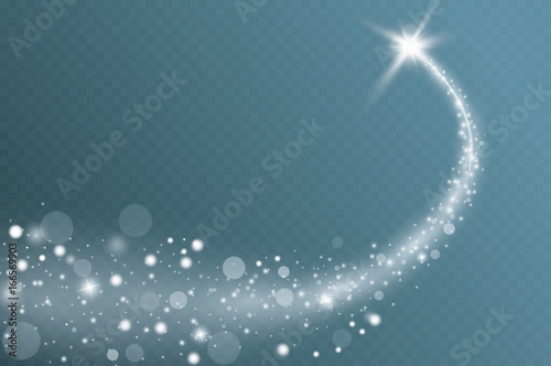 Light glow effect stars bursts with sparkles isolated on transparent background.