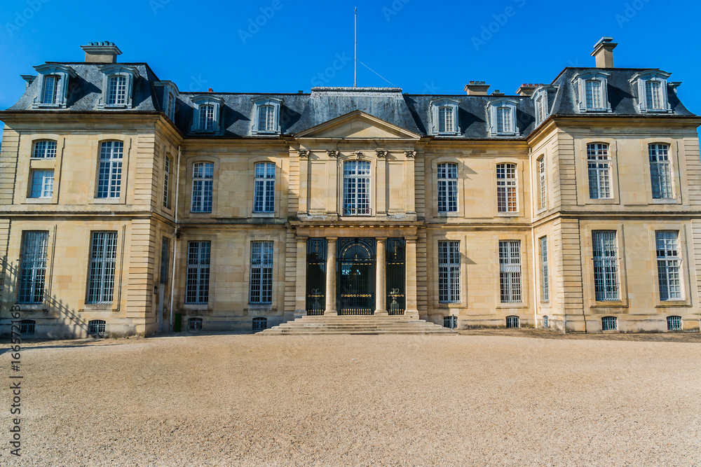 Chateau de Champs-sur-Marne, built in 1699 - 1708 by Jean-Baptiste Bullet de Chamblain - superb example of Classical architecture. Champs-sur-Marne - French town in historic province of Brie.