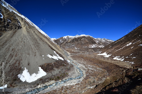 Larke pass in Nepal photo