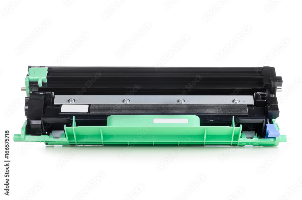 Cartridge for laser home printer isolated on white background Cartridge for laser home printer isolated on white background