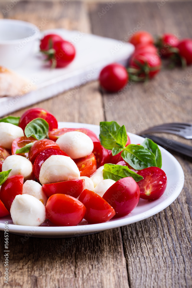 Traditional caprese salad Traditional caprese salad