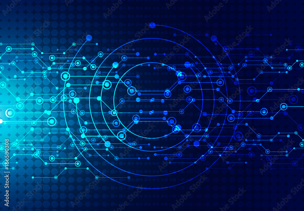 Dark blue background in technological style Dark blue background in technological style