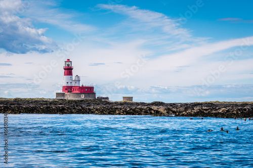 Farne Islands Longstone Rock and Lighthouse / Longstone Rock Lighthouse was made famous as the base for Grace Darling's rescue of survivors from a shipwreck