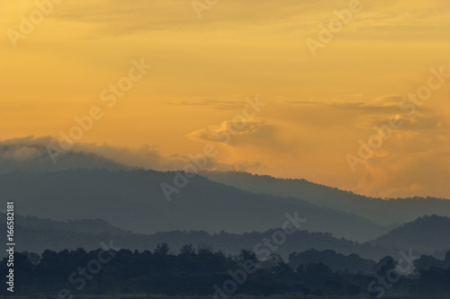 Nature of dramatic mountain view on sunset time. © Love You Stock