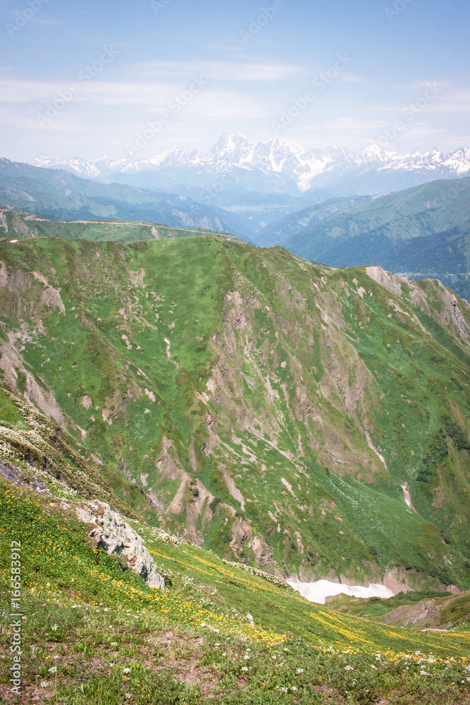 Trekking Caucasus from Mestia to Ushguli and via Latpari pass to Chvelpi in the Svaneti region of Georgia