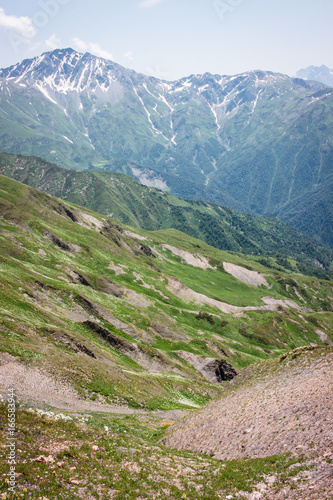 Trekking Caucasus from Mestia to Ushguli and via Latpari pass to Chvelpi in the Svaneti region of Georgia