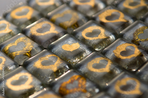 stained-glass mosaic background